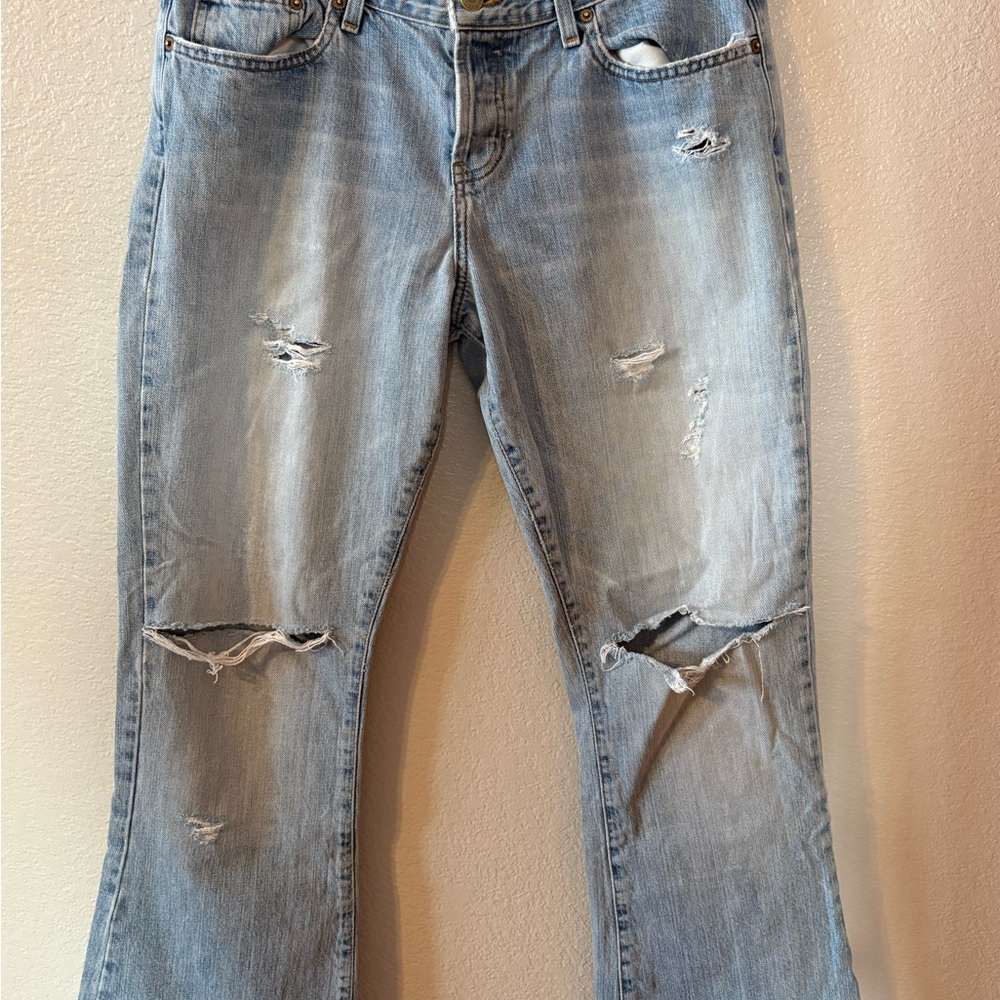 Abercrombie & Fitch Light Blue Boot Cut Jeans